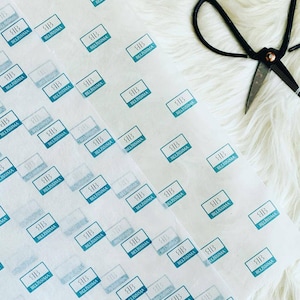 Personalised Custom printed vellum /tracing paper / eid mubarak / logo /business packaging wrapping paper tissue paper a3 a4 foiled large