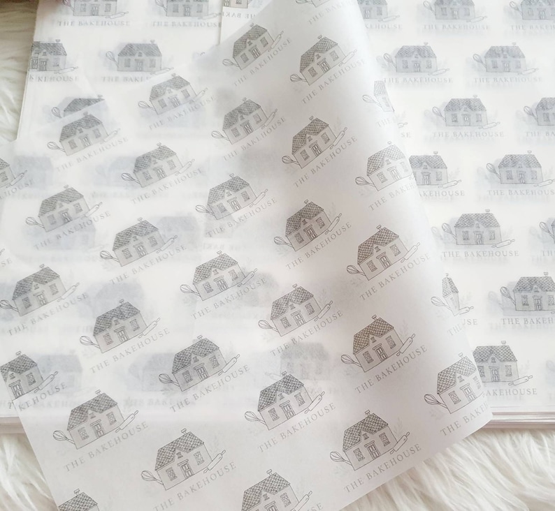Custom printed thin tissue paper gift paper/personalised A3 business packaging wrapping image 2