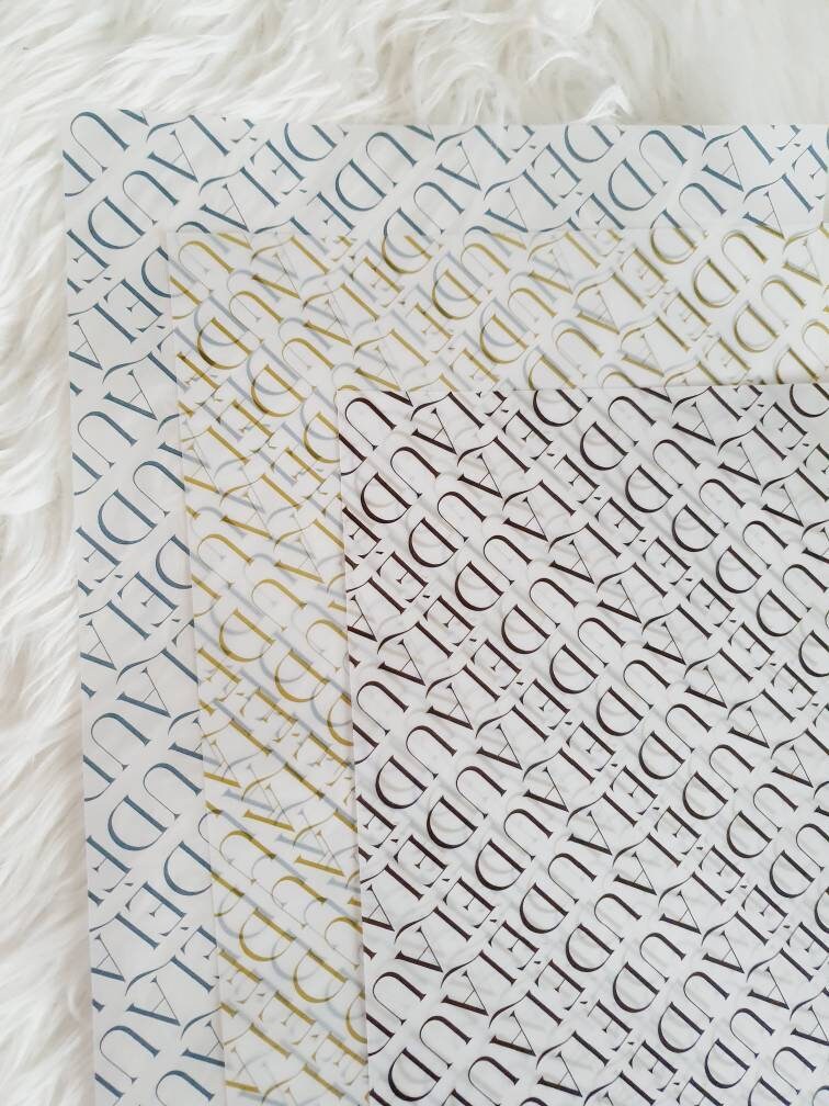 Custom Printed Translucent / Baking /tracing Paper/ Wedding Etsy UK