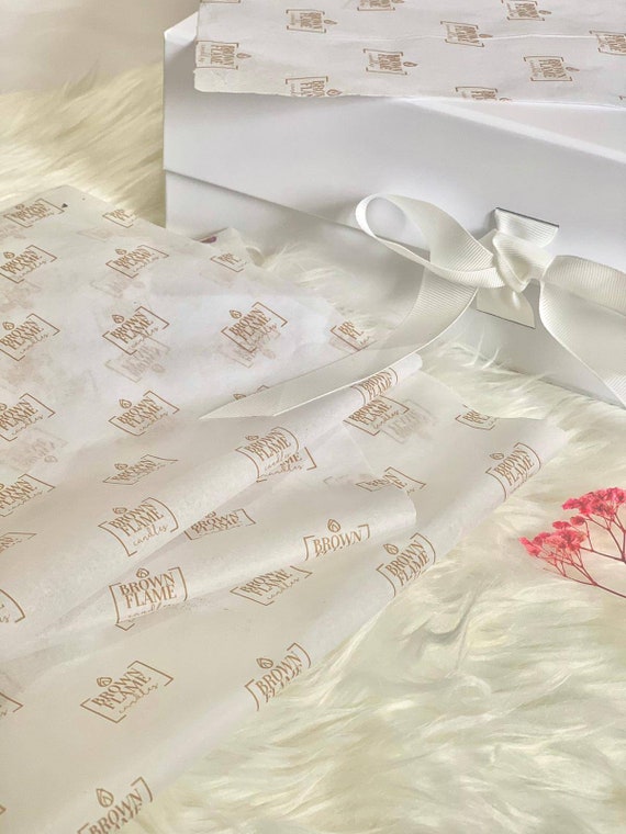 A3 sheets Custom tissue printed paper / personalised branded logo gift wrapping paper / business order packaging acid free large