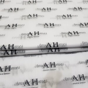 20 x formato A3 Carta stampata velina personalizzata / carta da regalo con logo personalizzato / confezione per ordini commerciali grande maxi