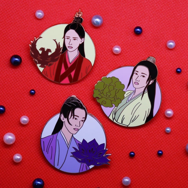 MDZS The Untamed Women (Yanli, Wen Qing, Mianmian) Enamel Pins