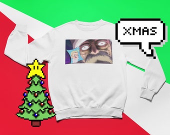 Anime Christmas Cotton Christmas Jumper Sweatshirts Santa Etsy