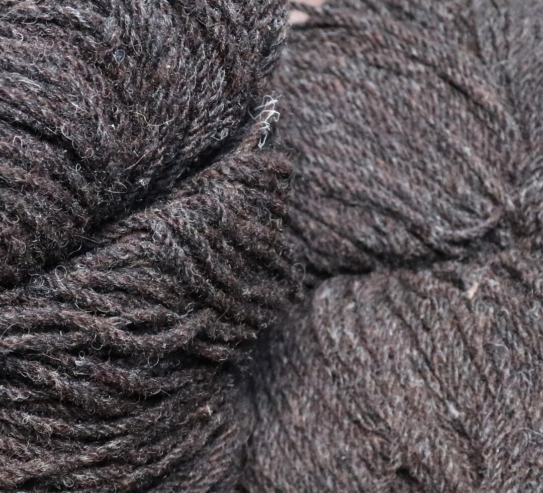 Kerry Woollen Mills Aran Yarn: Dark Jacob Brown Tweed, 200g Hank - Etsy