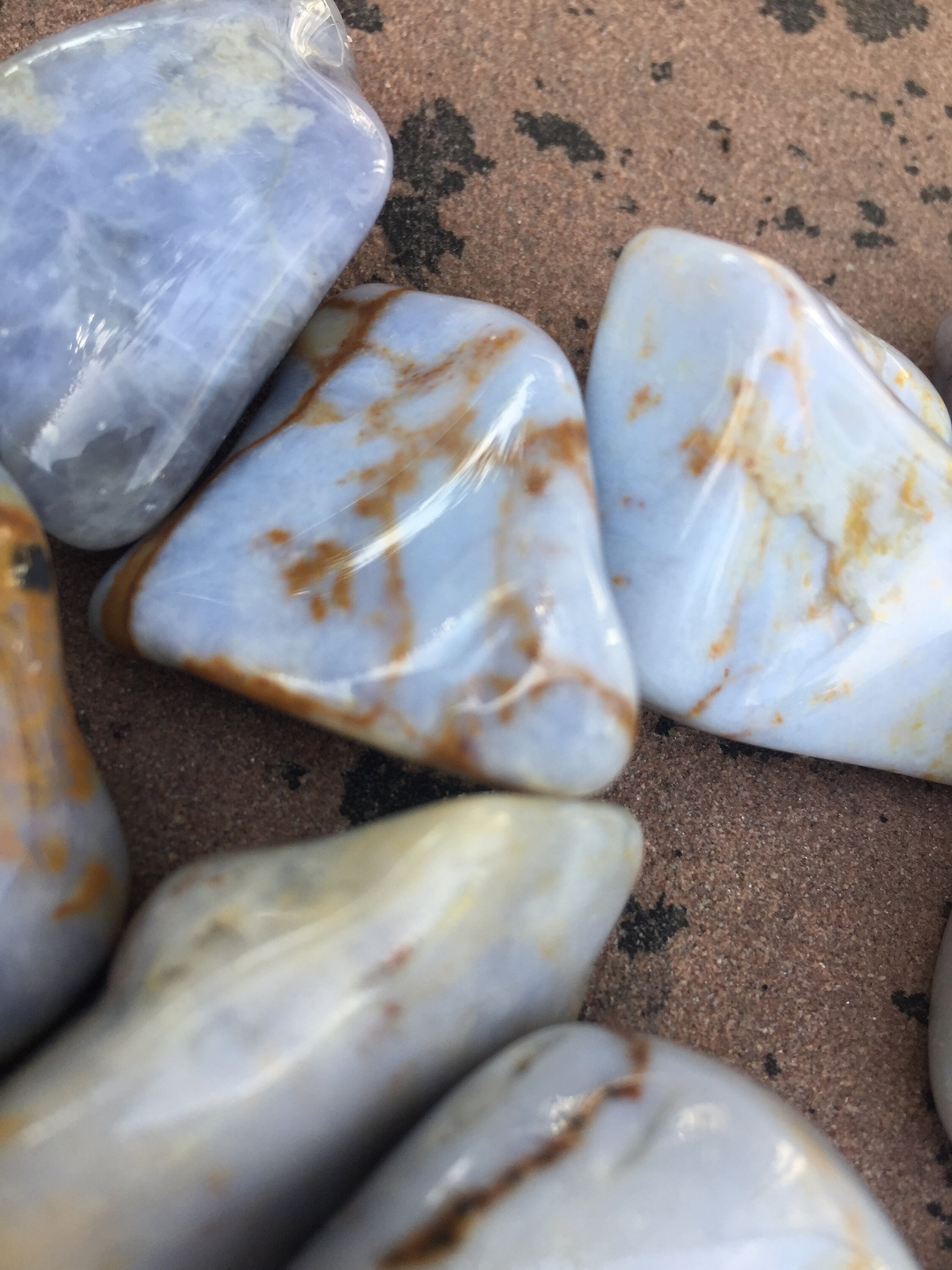 Calcédoine Bleue -Pierres Roulées