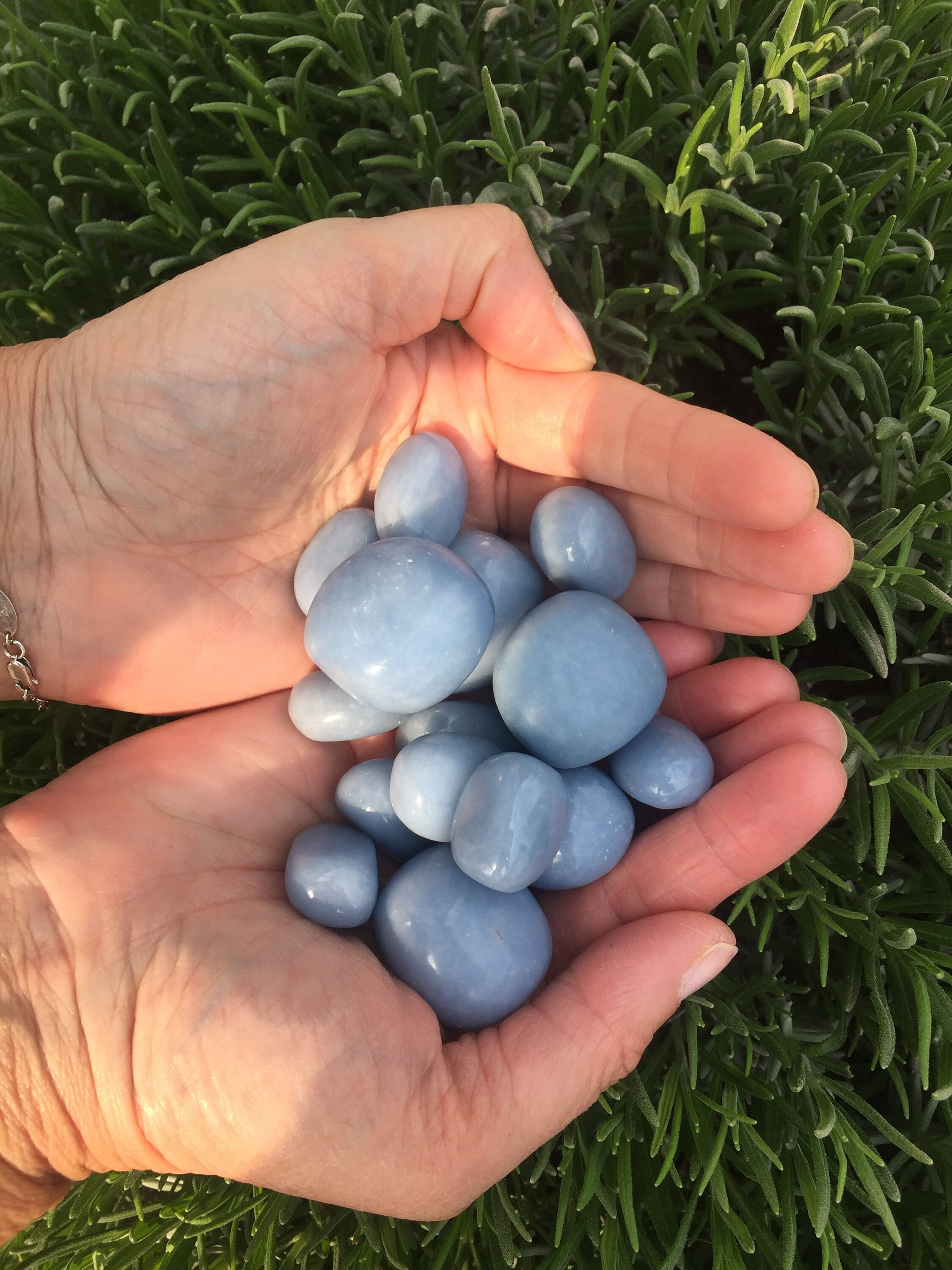 Angélite-Pierres Polies