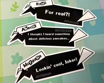 P5 Speech Bubble VINYL Stickers