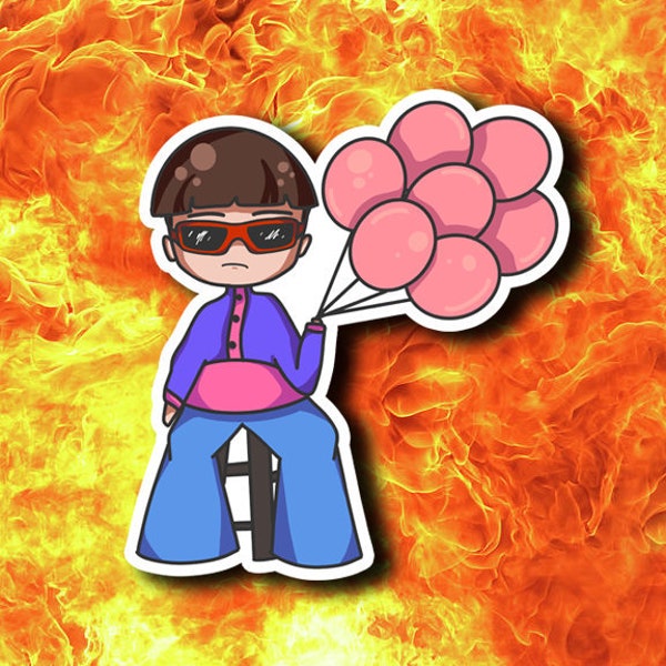 Oliver Tree Inspired Chibi Sticker Ugly Is Beautiful