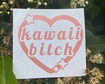 Kawaii B**ch JDM ANIME CAR Vinyl Decal Sticker