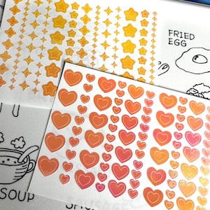 DECO STICKER SHEETS Kpop Toploader Vinyl Stickers set of 2!