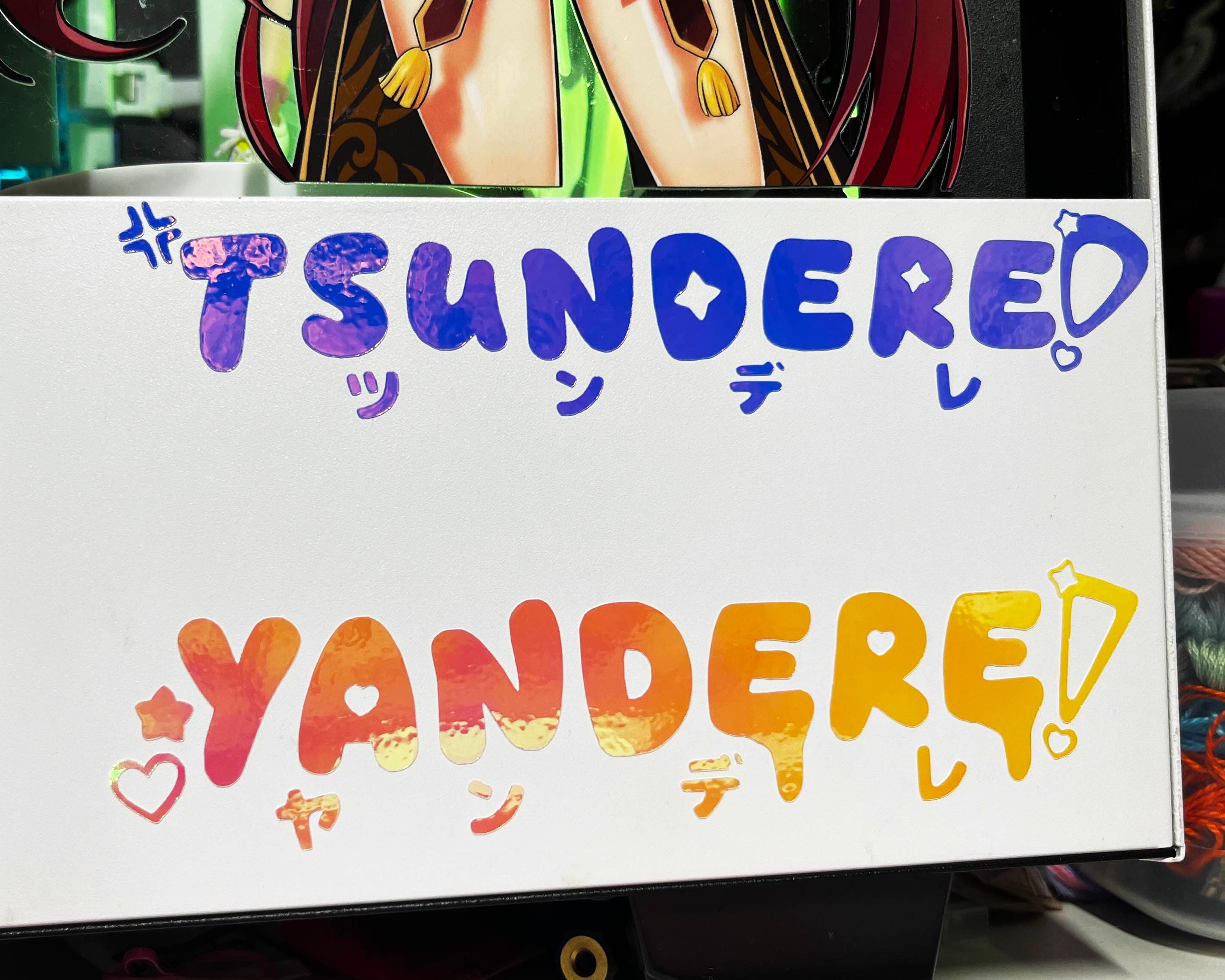 YANDERE Vinyl Decal Car JDM ANIME Sticker - Etsy