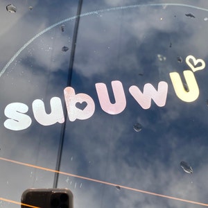 Adesivo in vinile per auto SUBUWU JDM Kawaii