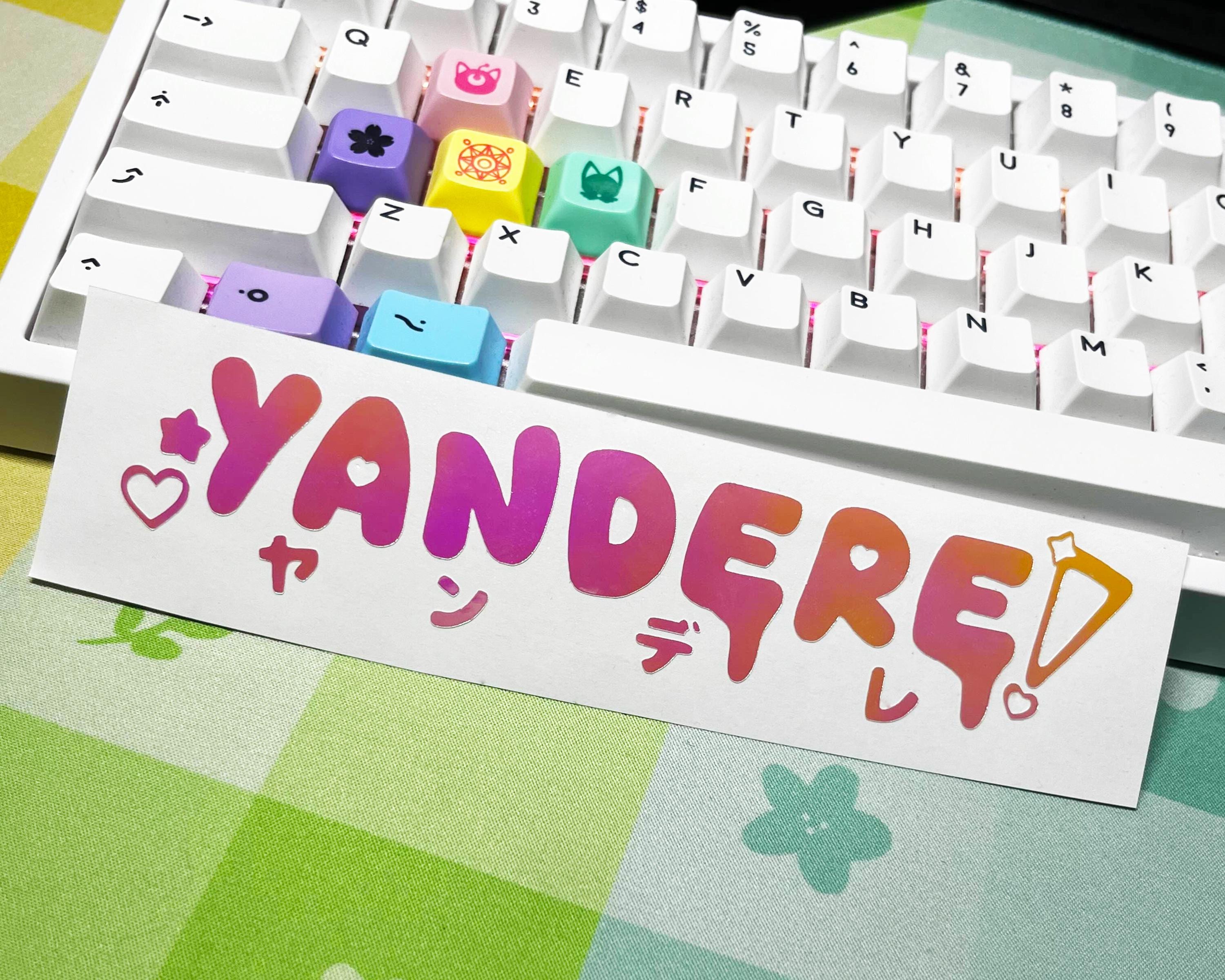 YANDERE Vinyl Decal Car JDM ANIME Sticker - Etsy