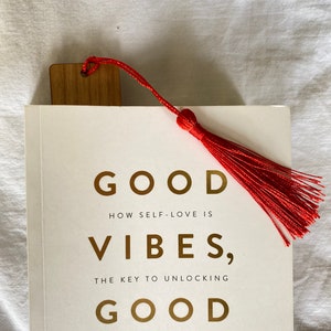 Rote tropische Papagei auf einem hölzernen Lesezeichen | Etsy