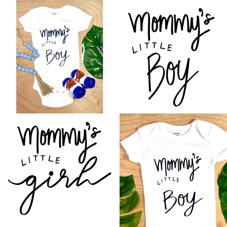 Custom Baby Onesie Mommys Little Boy Bodysuit Baby Etsy