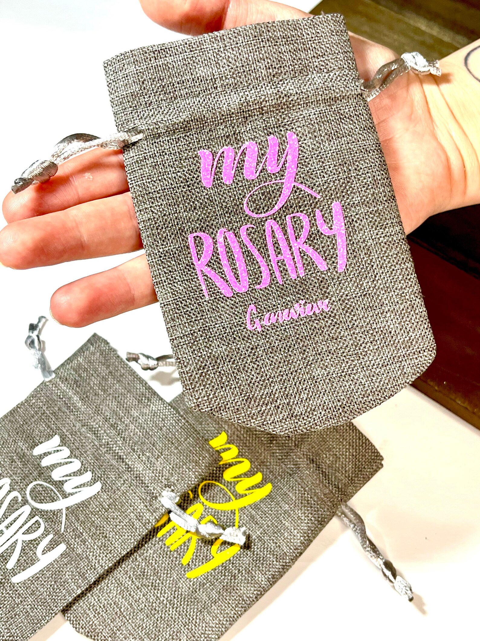 Rosary Pouch Rosary Case Rosary Pouch Personalized Gift Etsy