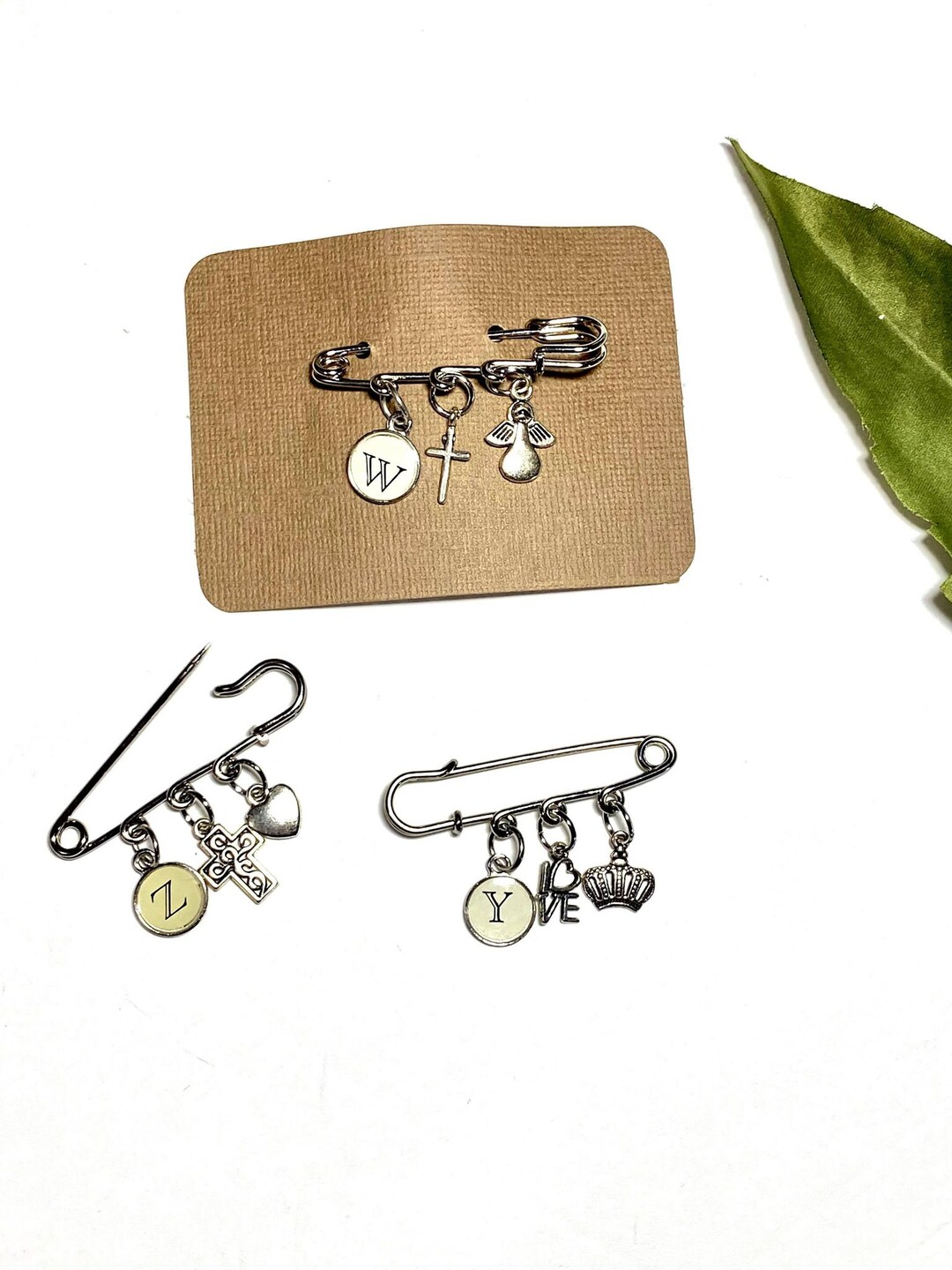 Safety Pin Brooch Charm Pin Pins Safety Pin Charms Baby Etsy