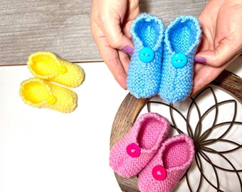 Newborn Baby Booties, Newborn Slippers, Newborn Shoes, Baby Booties, Newborn Socks Boys Girls, Baby Shower, Gift for Baby, Crochet Booties