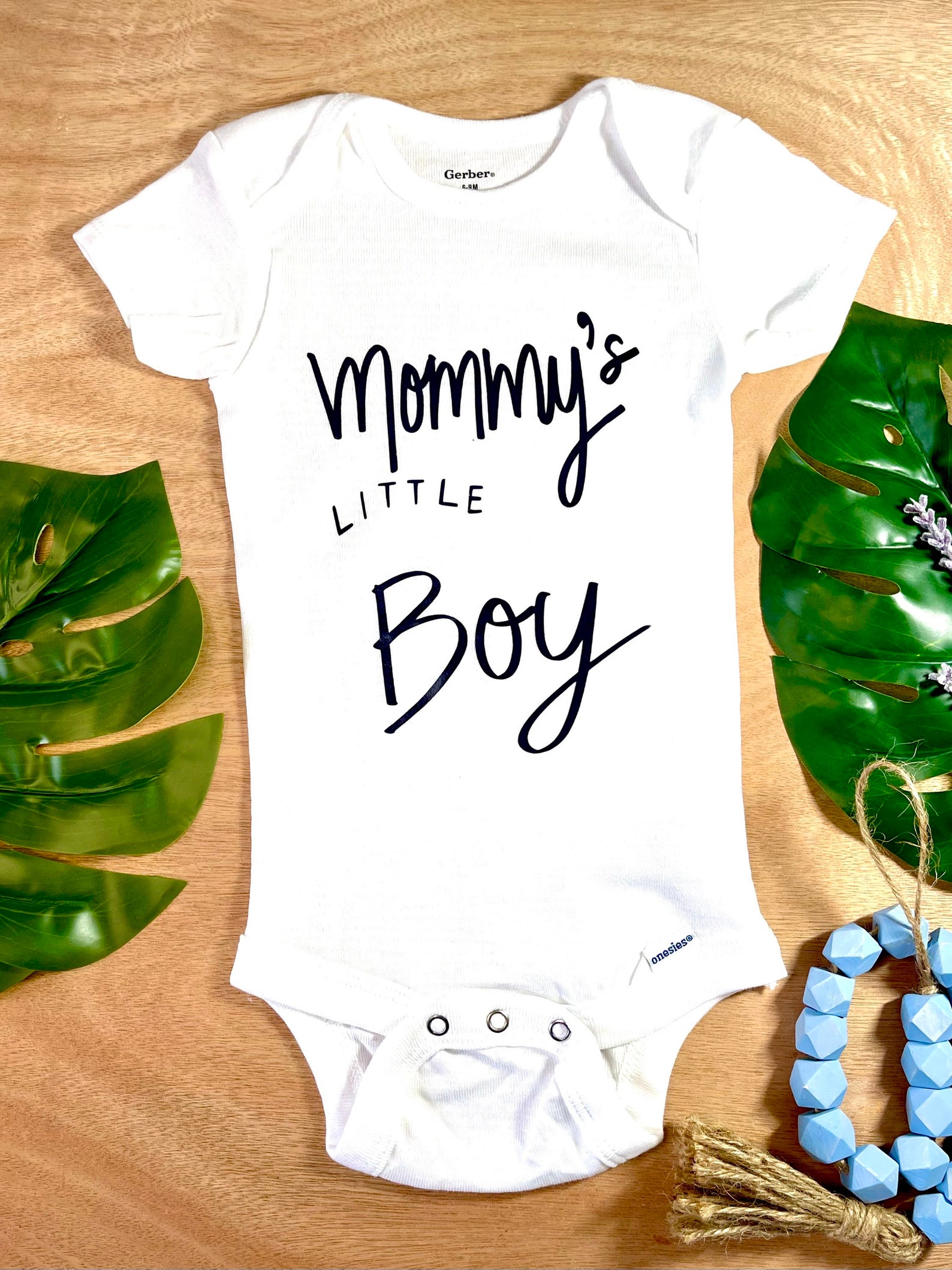 Custom Baby Onesie Mommys Little Boy Bodysuit Baby Etsy
