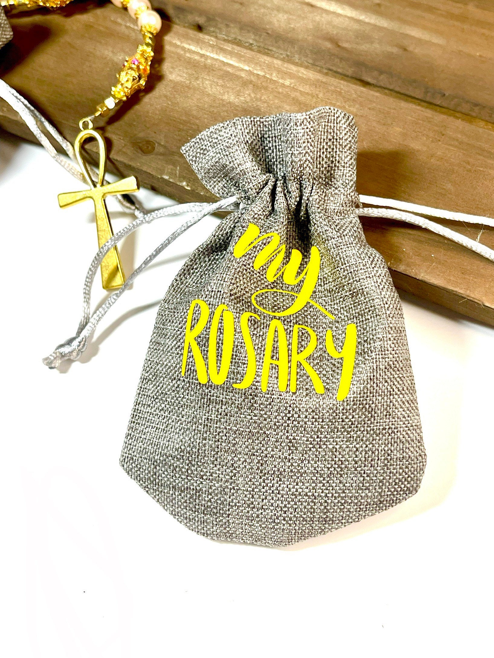 Rosary Pouch Rosary Case Rosary Pouch Personalized Gift Etsy