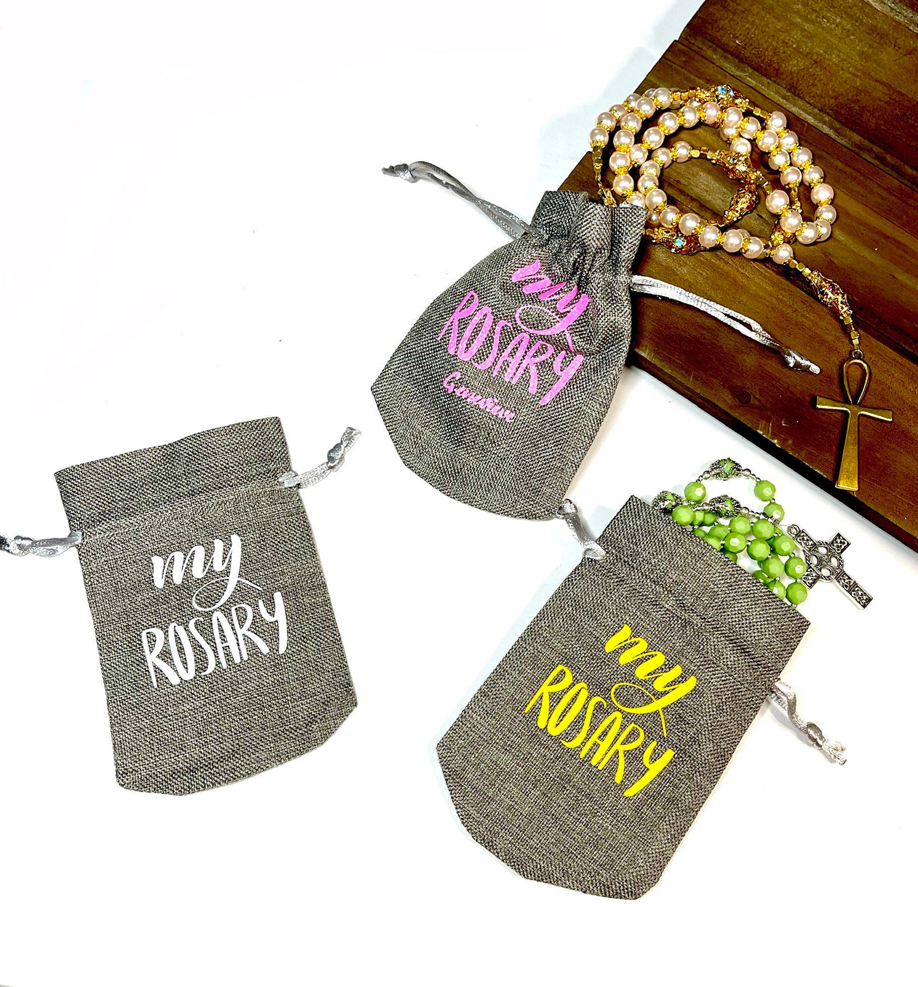 Rosary Pouch Rosary Case Rosary Pouch Personalized Gift Etsy