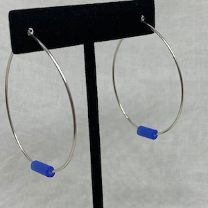 Simple Sterling Silver Hoop Earrings With A Twist