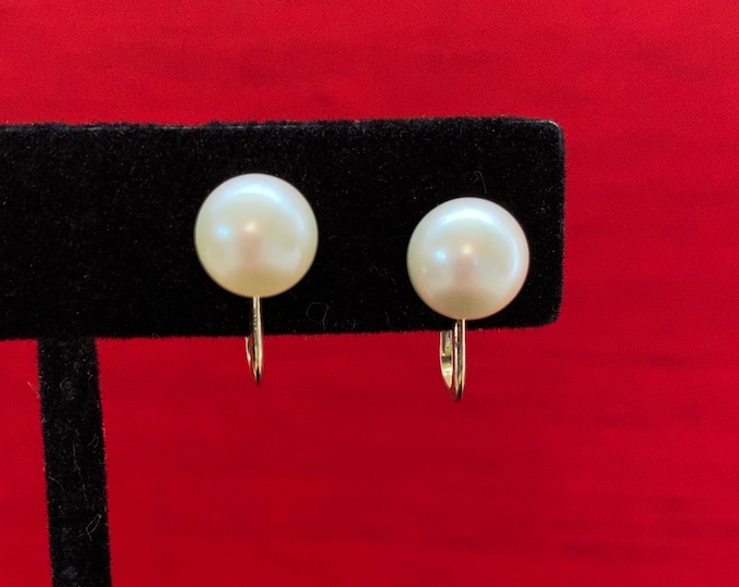 Pure Classic 14K Gold Mikimoto Pearl Stud Earrings