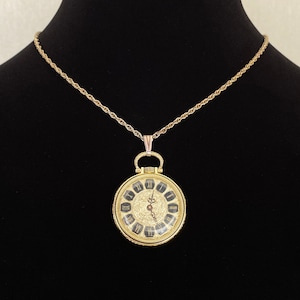 Vintage Gold Mayfair Shock Resistant Antimagnetic Pendant Watch