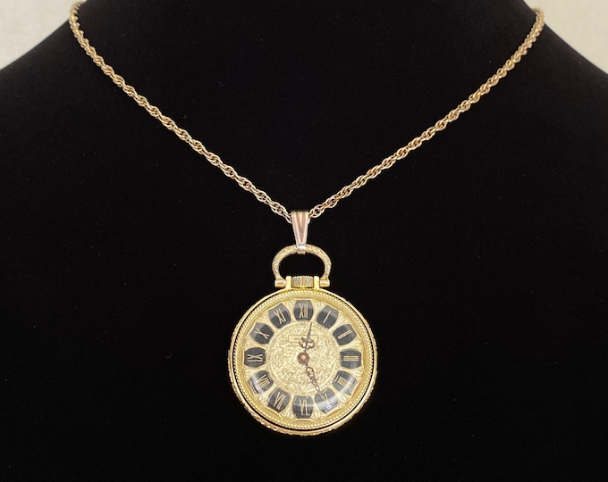 Vintage Gold Mayfair Shock Resistant Antimagnetic Pendant Watch