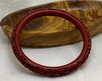 Classic Cinnabar Bangle Bracelets