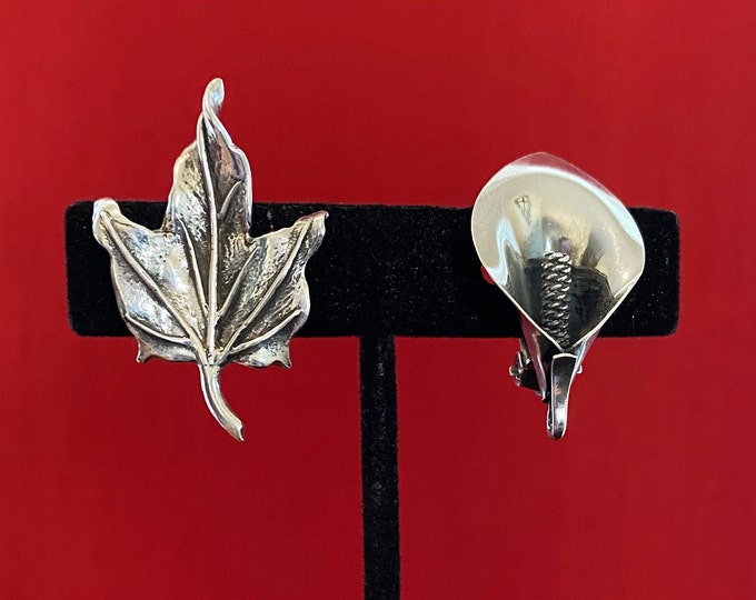 Denmark Meets America In Eclectic Pairing Floral Sterling Earrings