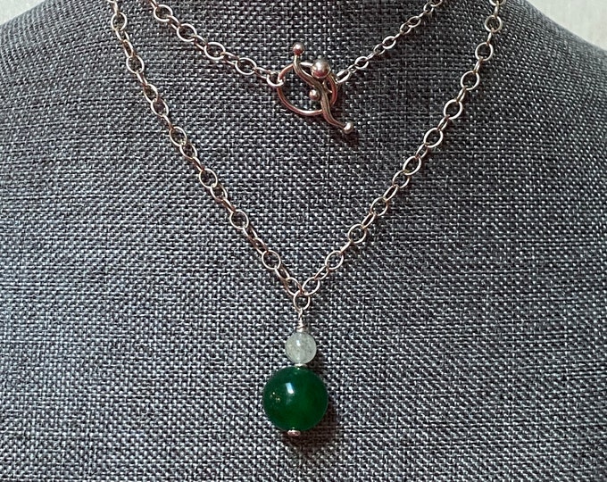 Sterling & Stone Drop Pendant Necklace