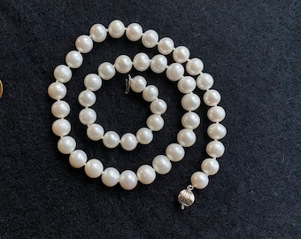 The Classic String Of White Freshwater Cultured Pearls