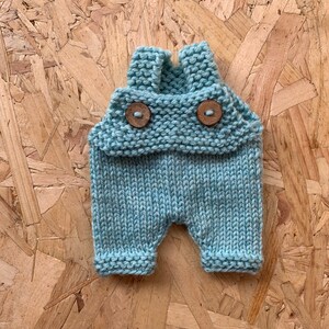 Miniland Dolls: Knitted Doll Outfit 21cm - Sweater & Trousers, Made Of Recycled Materials, For 21cm Baby Doll. Model: Sweater & Trousers In Blue - View #11
