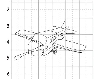 Download Airplane Coloring Book Etsy