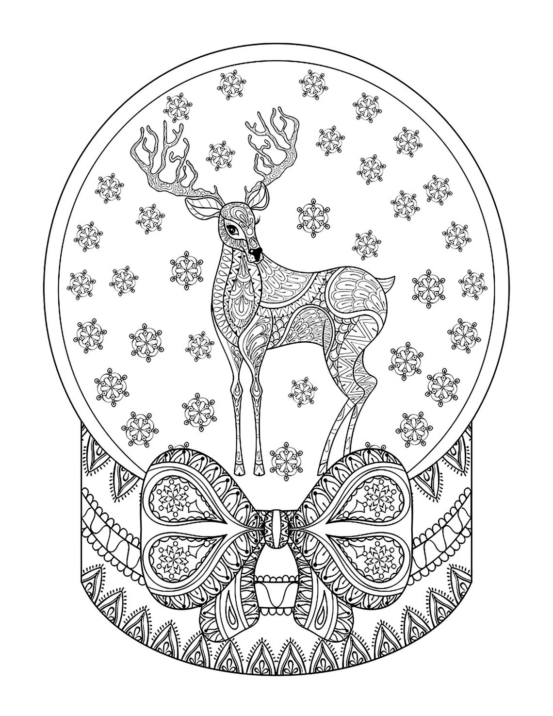 Christmas Mandala Coloring Pages digital, Printable - Etsy UK
