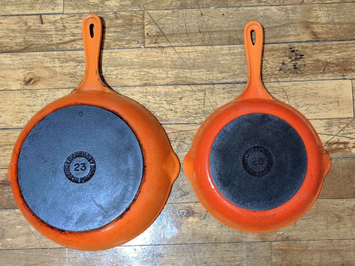 Vintage Le Creuset CastIron Enameled Pots and Pans Etsy