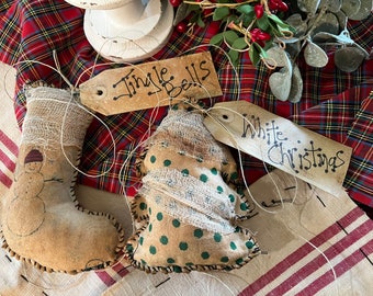 Primitive Christmas Accents. Handmade