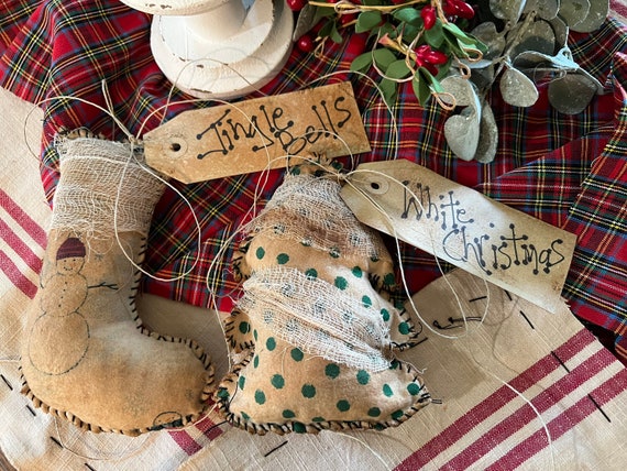 Primitive Christmas Accents. Handmade