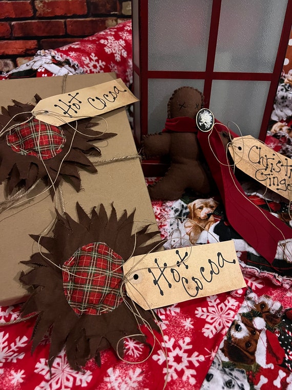 Christmas Gingerbread and Sunflowers. Handmade