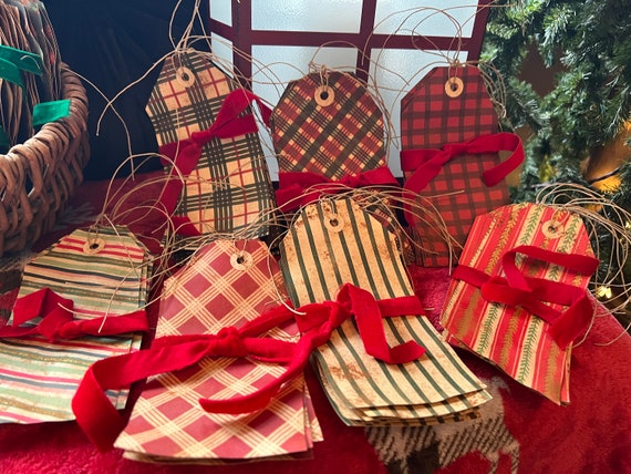 Primitive Christmas Gift tags. Handmade