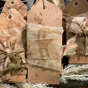 Primitive Christmas Gift Tags/bowl Fillers Handmade - Etsy
