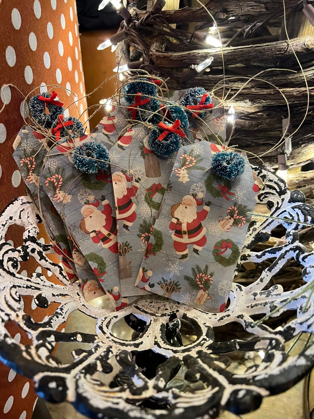 Primitive Christmas Gift Tags. Handmade - Etsy