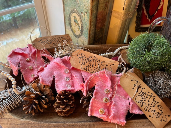 Primitive Sweater Bowl Fillers. Handmade