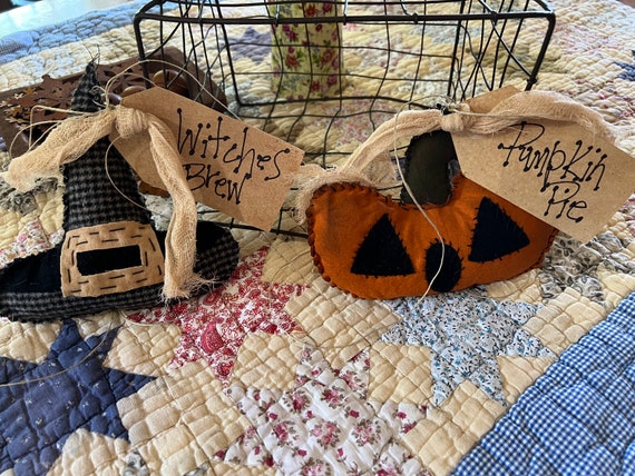 Primitive Halloween Accents/Bowl Fillers. Handmade