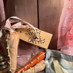 Shabby Chic Carrots. Handmade