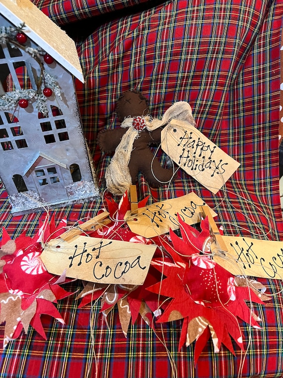 Primitive Gingerbread and Sunflowers. Handmade