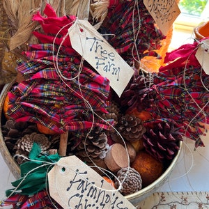 Primitive Cinnamon Stick Christmas Trees. Handmade