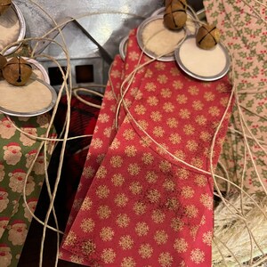 Primitive Christmas Gift Tags. Handmade - Etsy