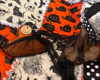 Primitive Witch Hat and Pumpkin Accents. Handmade